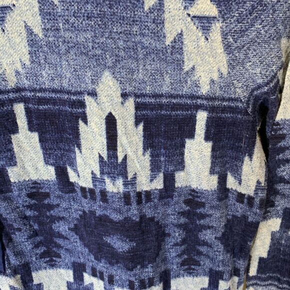 Lauren Ralph Lauren Jeans Co. Blue Aztec Print Henley Fit & Flare Dress Size XS - Picture 10 of 12